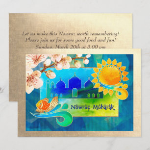 Invitation Nowruz Mubarak Parti du Nouvel An Perse