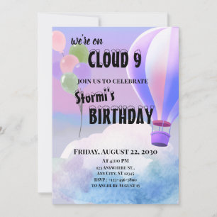 Invitation Nuage 9