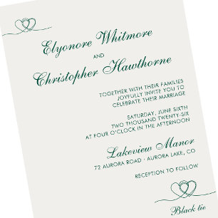 Invitation Nuage Gras Teal Moderne Chic Mariage Mix and Match