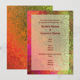 Invitation Nuances d'automne du Mariage de couleur