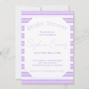 Invitation Nuances de Fête des mariées violette