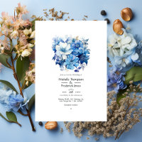 Nuances de Mariage floral bleu