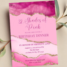 Invitation Nuances modifiables de rose Invitation, Agate Anni
