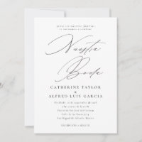 Nuestra Boda Espagnol Langue Noir Script Mariage