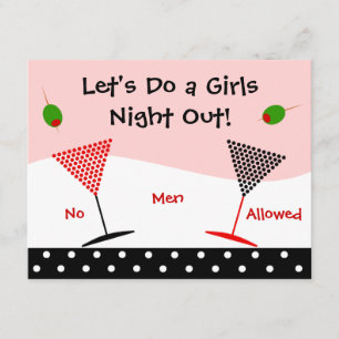 Invitation Nuit Bachelorette de filles