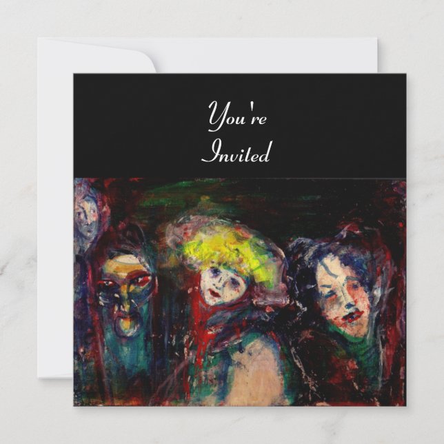 Invitation NUIT DE CARNAVAL À VENISE Mascarade Vénitienne Mas (Devant)