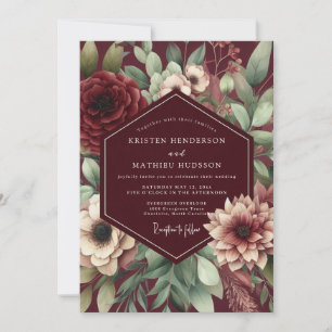 Invitation Nuit de noces à la floraison de Bourgogne