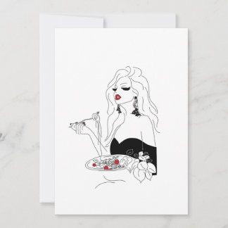 Invitation Nuit de pâtes