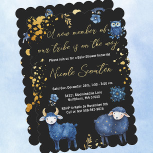 Invitation Nuit Enchantée en Forêt Féerique : Un Bébé est en