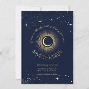 Invitation Nuit étoile céleste de la Marine Cosmologique