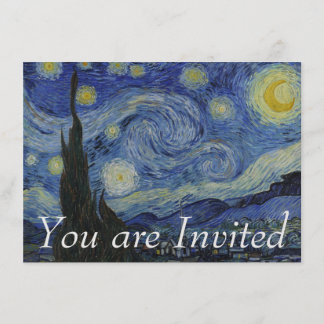 Invitation Nuit étoilée par Vincent van Gogh