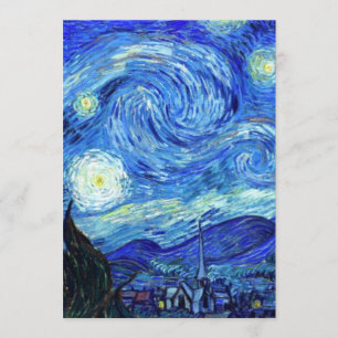 Invitation Nuit Starry Par Vincent Van Gogh