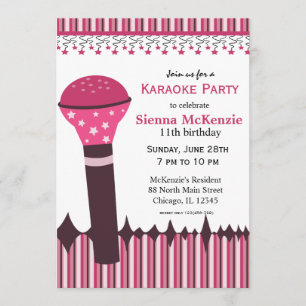 Invitation Nuits karaoké