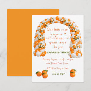 Invitation numérique d'anniversaire Little Cutie O