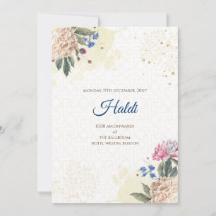 Invitation numérique Haldi et carte de mariage ind