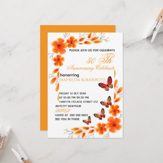 Invitation numérique pour les 50 ans pour femmes, 