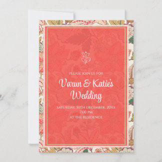 Invitation numérique pour un mariage indien en tan