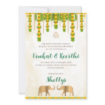 Invitation numérique Telugu et Faire-part de maria