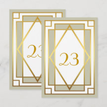Numéro de table, Gatsby le Grand, élégant, chic, g
