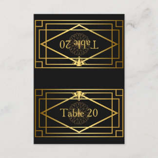 Invitation Numéro de table, Mariage, Réunion, Gatsby le Magni