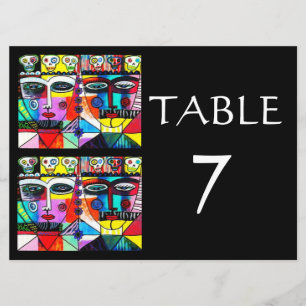 INVITATION NUMÉROS DE TABLES DE MARIAGE - JOUR DES MORTS