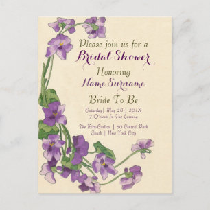 Invitation nuptiale de douche de budget élégant