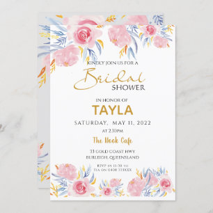 Invitation nuptiale de wedding shower