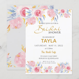Invitation nuptiale de wedding shower