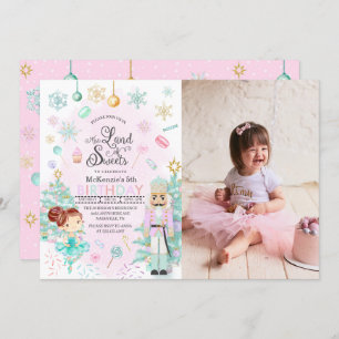 Invitation Nutcracker Sugar Plum Fée Noël Anniversaire