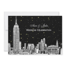 NYC Skyline Etch Starry do-it-yourself BG Wedding 
