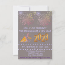 NYE Party Invitation, Nouvel An Personnaliser