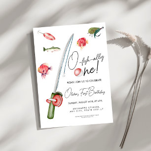Invitation o poisson allié un 1er anniversaire