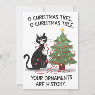 Invitation Ô sapin de Noël vos ornements sont de l'histoire c