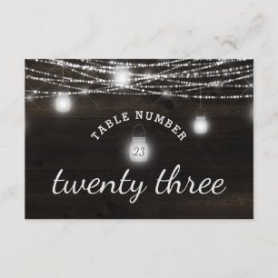 Invitation Oak Ridge Rustic Mason Jarres Mariages Numéro de t