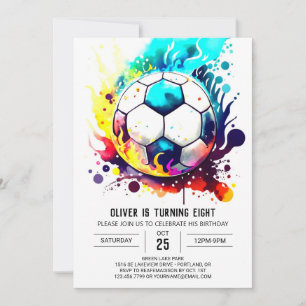 Invitation Objectif magique Football en ligne Anniversaire