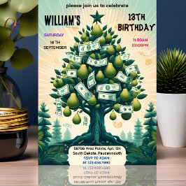 Invitation Obtenir Nature Cool argent seulement Arbre Arbre 1