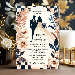 Invitation Obtenir Retro Boho Studio Creative Illustrated Mar