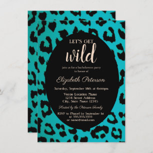 Invitation Obtenons Wild Chic Empreinte de léopard Bacheloret