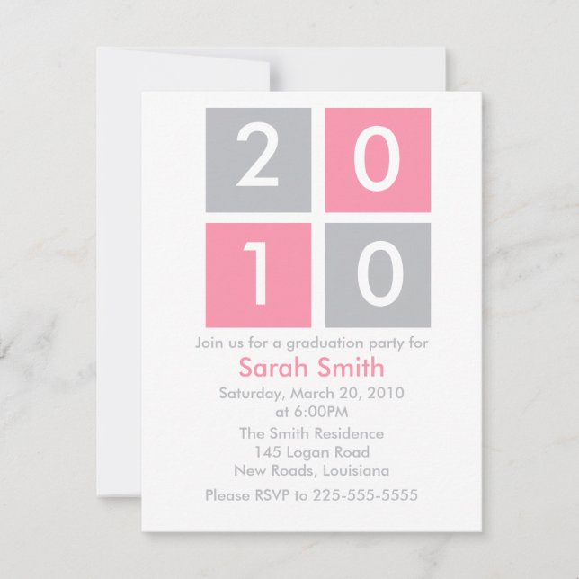 Invitation Obtention du diplôme (Devant)