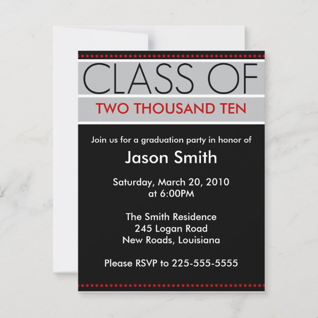 Invitation Obtention du diplôme (Devant)