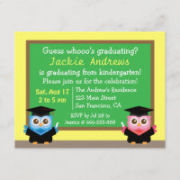 Obtention du diplôme colorée et mignonne de hibou,