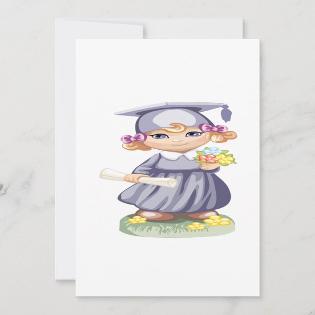 Invitation Obtention du diplôme préscolaire (Devant)