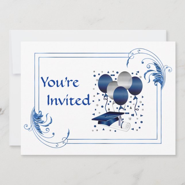 Invitation Obtention d'un diplôme d'études secondaires (Devant)