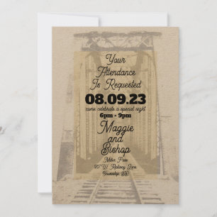 Invitation Occidental Vintage Nous Vous Demandons L'Honneur D
