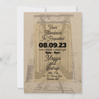Invitation Occidental Vintage Nous Vous Demandons L'Honneur D