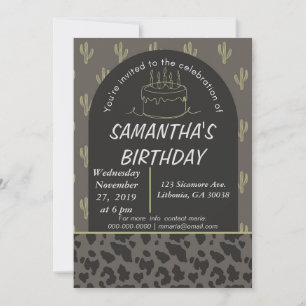 Invitation Occidentale Anniversaire