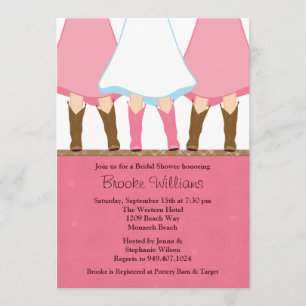 Invitation occidentale de Fête de la mariée de