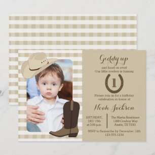 Invitation occidentale sauvage de photo de partie