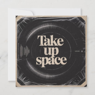 Invitation Occuper l'espace