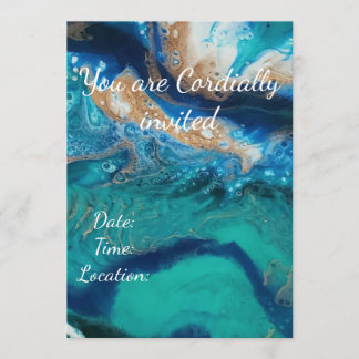 Invitation Ocean Geode